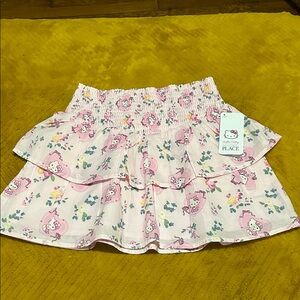 The Children's Place Hello Kitty Pink Tiered Ruffle Skirt